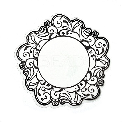 10Pcs 10 Styles Vintage Lace Waterproof PET Stickers Sets DIY-M066-05D-1