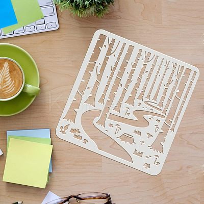 Plastic Reusable Drawing Painting Stencils Templates DIY-WH0172-428-1