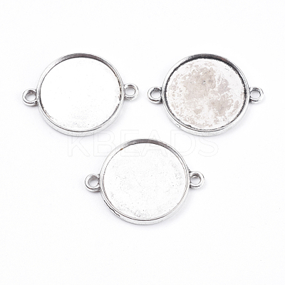 Tibetan Style Cabochon Connector Settings TIBE-A124178-AS-LF-1