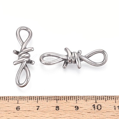 304 Stainless Steel Barbed Wire Links X-STAS-T072-138P-1