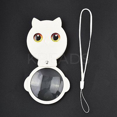 Owl Foldable Acrylic Portable Clip-On 8X Magnifying Glass TOOL-F020-01B-1