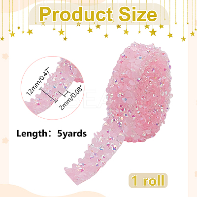 Glitter Resin Hotfix Rhinestone DIY-WH0622-417B-1