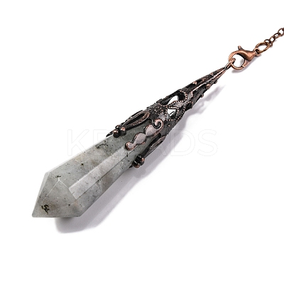 Natural & Synthetic Gemstone Pointed Dowsing Pendulum Big Pendants G-H285-06R-A-1