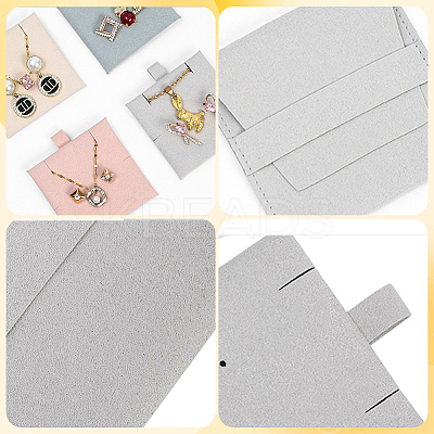 20Pcs Microfiber Jewelry Envelope Pouches ABAG-SP0001-47B-1