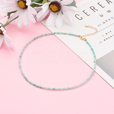 Natural Gemstone Beaded Necklaces NJEW-JN03315-1