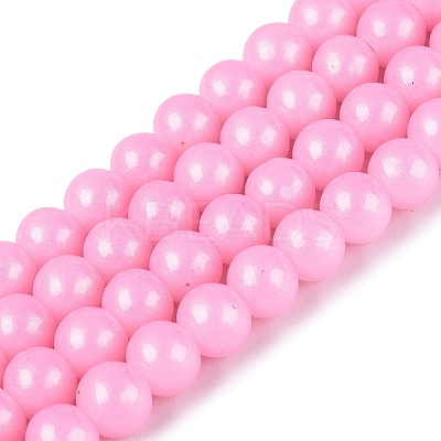Baking Paint Glass Pearl Beads Strands DGLA-ZX001-05A-10-1