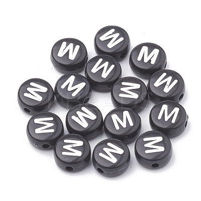 Opaque Acrylic Beads X-SACR-N002-02M-1
