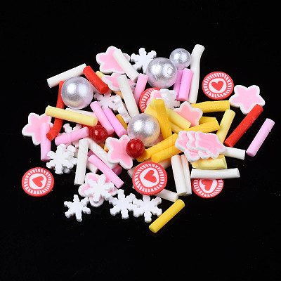 Handmade Polymer Clay Cabochons CLAY-N006-83-1