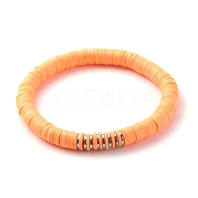 Synthetic Hematite & Polymer Clay Hieishi Stretch Bracelets Set for Women BJEW-JB07430-1