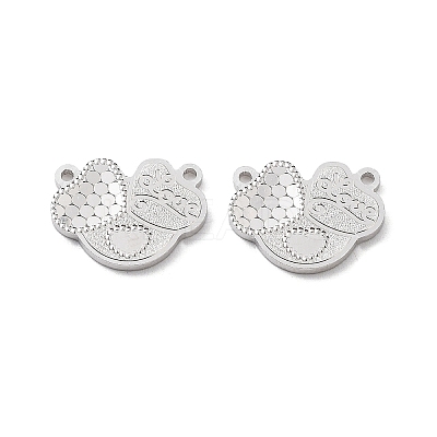 Rhodium Plated 925 Sterling Silver Charms STER-C003-10P-1