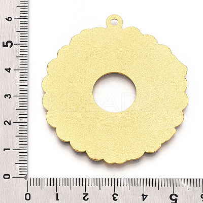Rack Plating Alloy Enamel Big Pendants ENAM-N056-394D-G-1