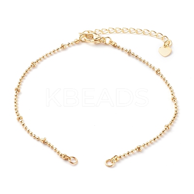 Brass Ball Chain Anklets Making AJEW-JB00937-1