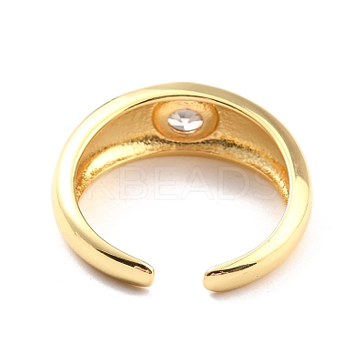 Clear Cubic Zirconia Solitaire Ring RJEW-C018-18G-1