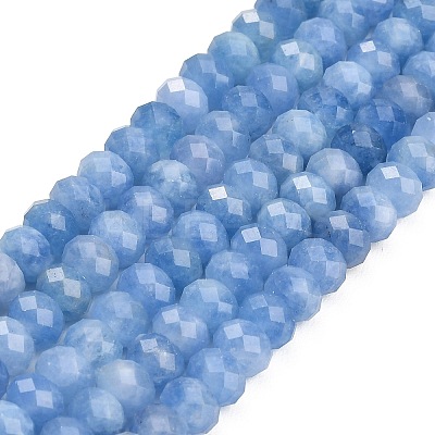 Faceted Dyed Natural White Jade Beads Strands GG-CBAE966-01A-T-1