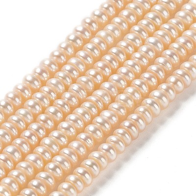 Natural Cultured Freshwater Pearl Beads Strands PEAR-J007-45-1