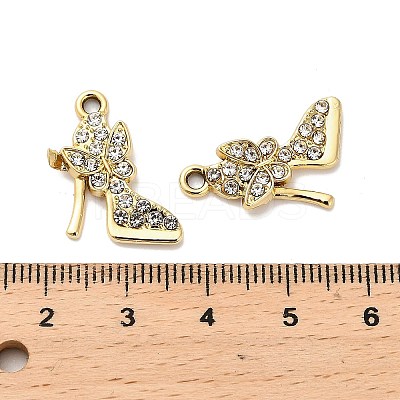 Alloy Crystal Pendants FIND-I043-04G-1