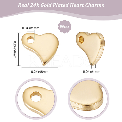 80Pcs 201 Stainless Steel Charms STAS-BBC0003-03-1