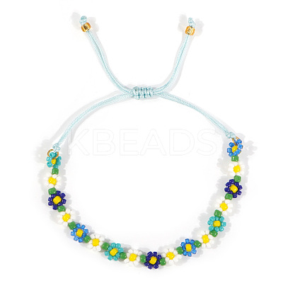 Handmade Plastic Beaded Link Bracelets CB6156-6-1