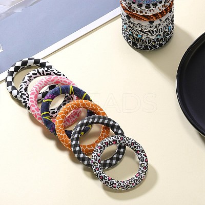 5Pcs Ring Food Grade Eco-Friendly Silicone Focal Beads JX894J-1
