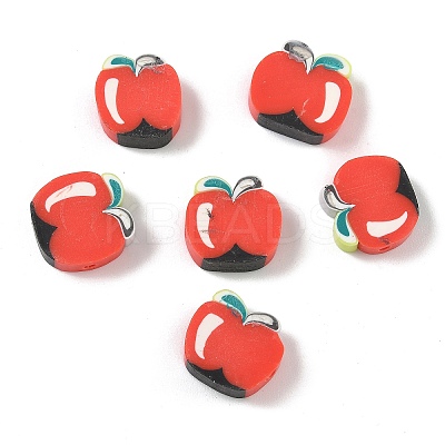 Fruit & Vegetable Theme Handmade Polymer Clay Beads CLAY-F006-02A-1