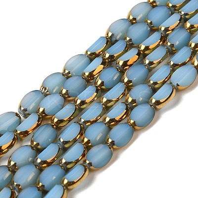 Electroplate Glass Beads Strands EGLA-P061-02B-02-1
