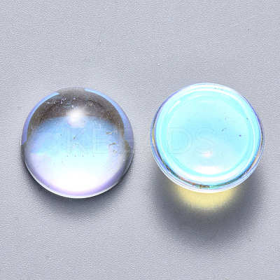 Transparent Glass Cabochons GLAA-S190-013A-E01-1
