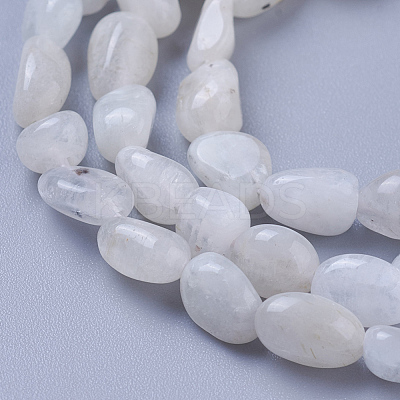 Natural Rainbow Moonstone Beads Strands G-P433-16-1