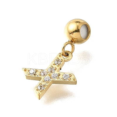 304 Stainless Steel Rhinstone Pendant STAS-H202-50G-X-1