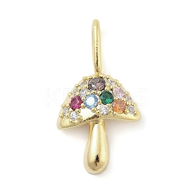 Brass Micro Pave Cubic Zirconia Pendants LS-KK-S514-04F-G-1