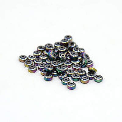 Electroplate Non-magnetic Synthetic Hematite Beads Strands G-J216C-10-1