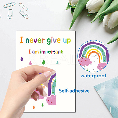 8 Sheets 8 Styles PVC Waterproof Wall Stickers DIY-WH0345-209-1