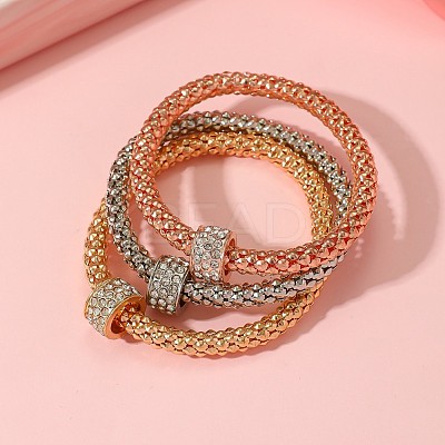 3Pcs Alloy Rhinestone Bangle Set FS-WG4938A-04-1