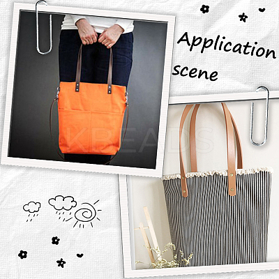 8 Bags 4 Colors PU Leather Bag Handles FIND-CL0001-50B-1