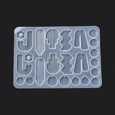 DIY Bohemian Style Geometrical Pendants Silicone Molds X-DIY-A039-01-1