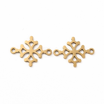 201 Stainless Steel Connector Charms STAS-K251-097G-1