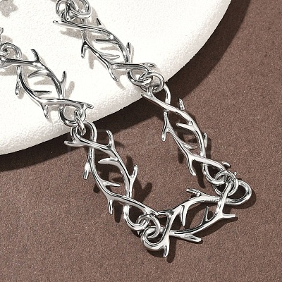 304 Stainless Steel Link Chain Bracelets for Women BJEW-D385-07P-1