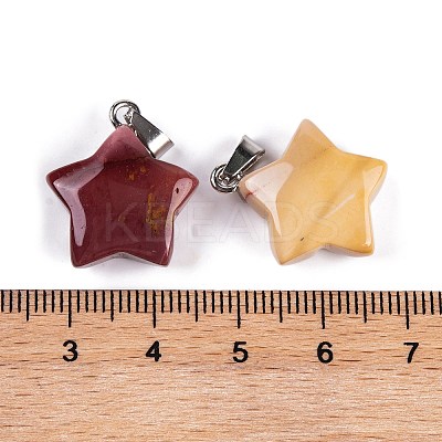 Natural Mookaite Pendants G-Q172-09P-06-1