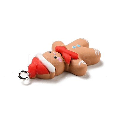 Christmas Opaque Resin Pendants X-RESI-G043-A06-1