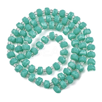 Opaque Glass Beads Strands GLAA-P076-01C-05-1