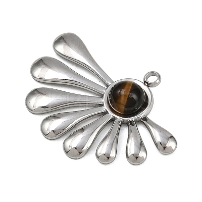 Natural Tiger Eye Pendants LS-STAS-G363-07P-1