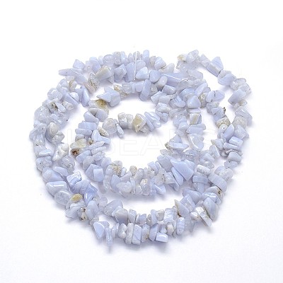 Natural Blue Lace Agates Strands LS-G-O049-B-18-1