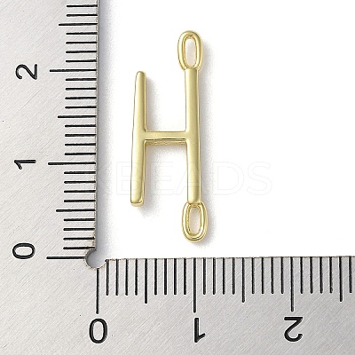 Rack Plating Brass Connector Charms KK-P245-07G-H-1