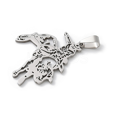 201 Stainless Steel Pendants STAS-S157-29P-1