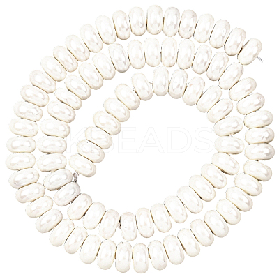 1 Strand Electroplated Shell Pearl Beads Strands BSHE-PA0001-02-1