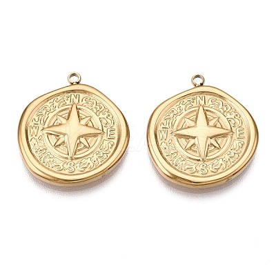 PVD Vacuum Plating 201 Stainless Steel Pendants STAS-J401-VC924-1