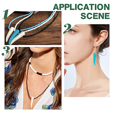 24Pcs 2 Colors Synthetic Turquoise Pendants G-AR0004-74-1