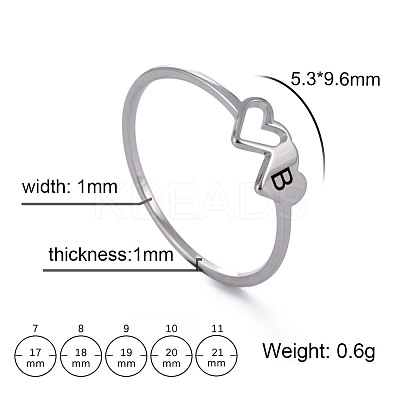 304 Stainless Steel Finger Rings for Women Men FS-WGB974C-04-1