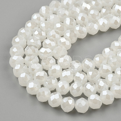 Electroplate Glass Beads Strands EGLA-A034-J10mm-A01-1