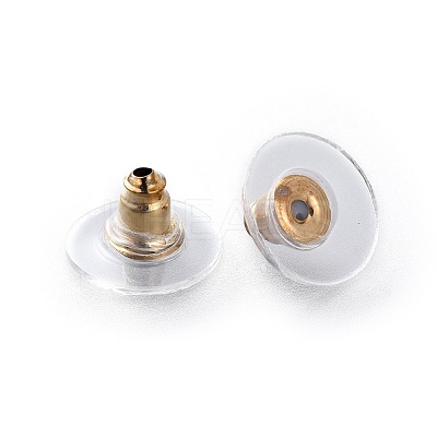 Brass Stud Earrings EJEW-L234-25G-1