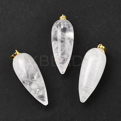 Natural & Synthetic Gemstone Pointed Pendants G-F705-01G-1